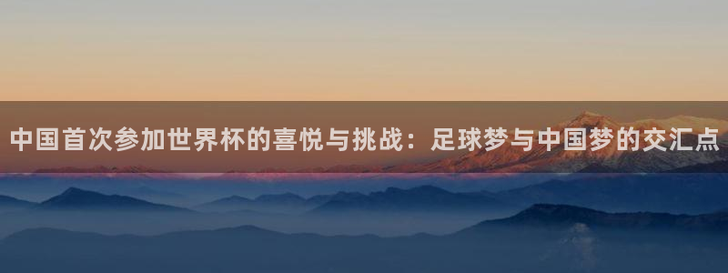 世界杯比赛赛程：中国首次参加世界杯的喜悦与挑战：足球梦与中国梦的交汇点